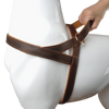 Image of Brown Genuine Leather Dog Harness For Walking and Training for Medium & Large Dogs