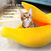 Image of Cute Portable Banana Cat House - Warm Bed for your Pet