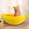 Image of Cute Portable Banana Cat House - Warm Bed for your Pet