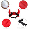 Image of Cute Cosplay Vampire Cloak Cape with Cosplay Horns - Halloween Costume