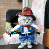 Image of Funny Cowboy Jeans Jumpsuit for your Pet - Halloween Costume