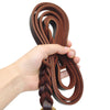 Image of Braided Leather Dog Leash for Walking and Training For Medium & Large Dogs