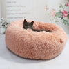 Image of Round Soft Plush Cat Bed for Winter (Cats and Small Dogs)