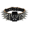 Image of Cool Spiked Studded Leather Dog Collar For Medium & Large Dogs