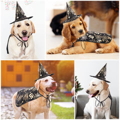 Pet Halloween Costume Cape And Wizard for Dogs & Cats