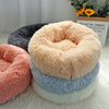 Image of Round Soft Plush Cat Bed for Winter (Cats and Small Dogs)