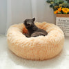 Image of Round Soft Plush Cat Bed for Winter (Cats and Small Dogs)