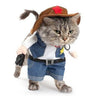 Image of Funny Cowboy Jeans Jumpsuit for your Pet - Halloween Costume