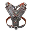 Image of Durable & Adjustable Genuine Leather Harness for Large Dogs