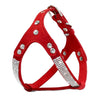 Image of Soft Suede Leather Rhinestone Harness For Small and Medium Dogs