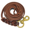 Image of Braided Leather Dog Leash for Walking and Training For Medium & Large Dogs