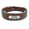 Image of Customized Adjustable Leather Dog Collar For Medium & Large Dogs