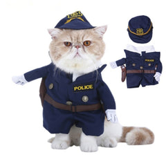 Funny Pet Costumes - Cosplay Suit for Halloween (Nurse & Policeman Uniform)