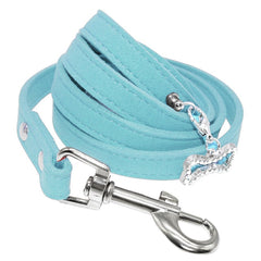 Soft Suede Leather Pet Leash For Cats and Dogs