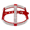 Image of Soft Suede Leather Rhinestone Harness For Small and Medium Dogs