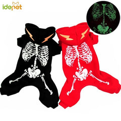 Cool Dinosaur Luminous Clothing - Halloween Jumpsuit For Small Dogs and Cats