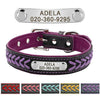 Image of Customized Adjustable Leather Dog Collar For Small, Medium & Large Dogs