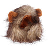 Image of Funny Fancy Dress with Lion Ears and Hair For Cats and Small Dogs -  Halloween Party