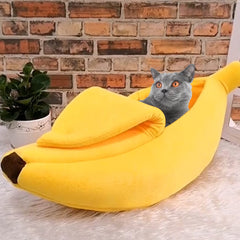 Cute Portable Banana Cat House - Warm Bed for your Pet